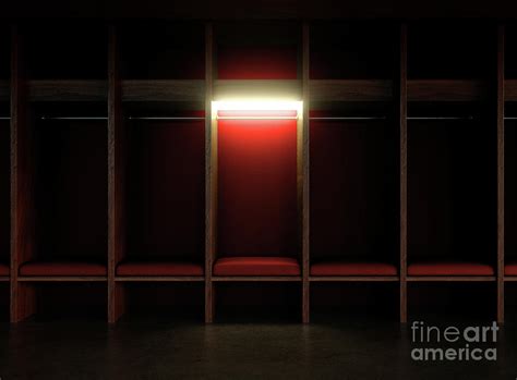 Isolated Spotlight Dark Locker Room Digital Art By Allan Swart Fine