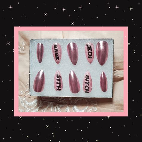 Jedi Babe Sith Bitch Star Wars Press On Nails Set Etsy