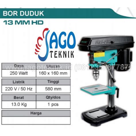 NRT PRO NORITA POWERTOOL Mesin Bor Duduk Bench Drill 13mm