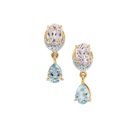 Minas Gerais Kunzite Santa Maria Aquamarine White Zircon K Gold