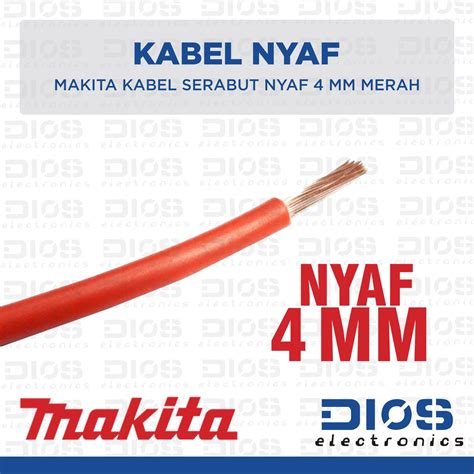 Jual Kabel Serabut Nyaf Mm Makita Merah Meteran Shopee Indonesia