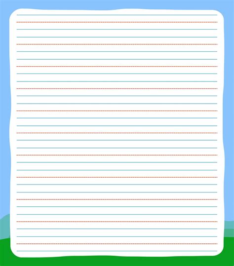 Free Primary Writing Paper Template
