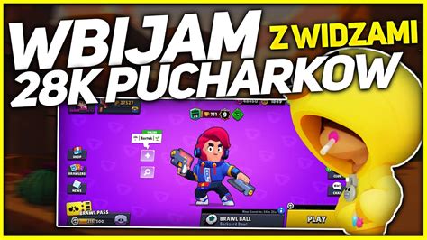 Wbijamy Pucharki Z Widzami Brawl Stars Polska Road To 950 Sub