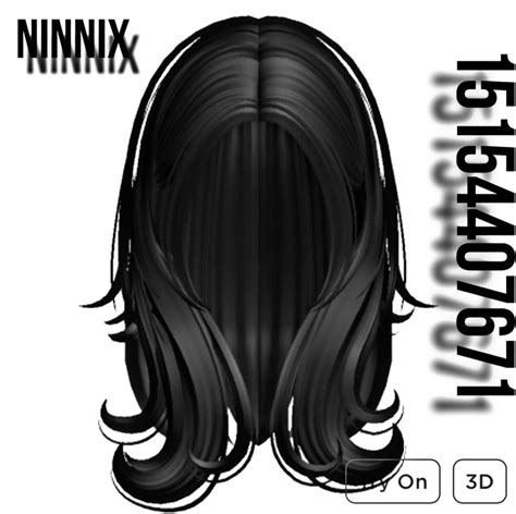 Grunge Blowout Black In 2024 Black Hair Roblox Roblox Codes Brown Hair Roblox