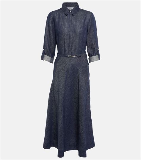 Kate Middleton S Gabriela Hearst Marley Blue Denim Shirt Dress