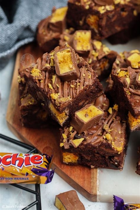 Honeycomb Crunchie Brownies Jane S Patisserie