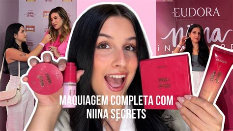 Make Maquiagem Completa Niina Secrets Testando Lan Amentos