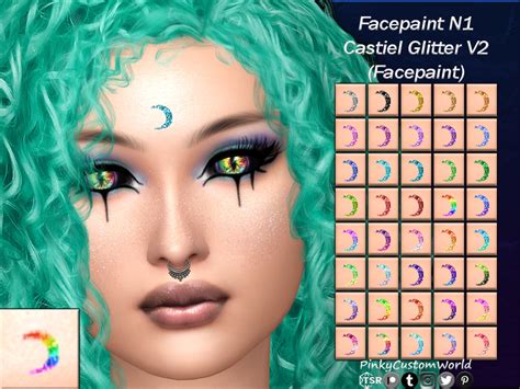 The Sims Resource Patreon Facepaint N Castiel Glitter V Facepaint