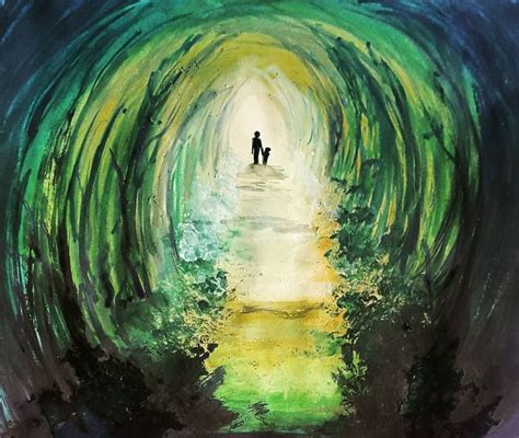 Light At The End Of The Tunnel Painting By Sahani Madihage Saatchi