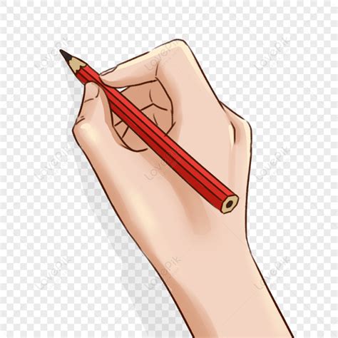 Hand Holding Pencil Clipart Png