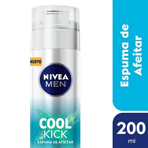 Nivea Espuma De Afeitar Men Cool Kick Para Todo Tipo De Piel 200 Ml