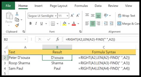 Right Function In Excel Formula Example How To Use Right In Excel Hot Sex Picture