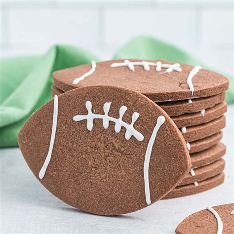 Chocolate Football Cookies