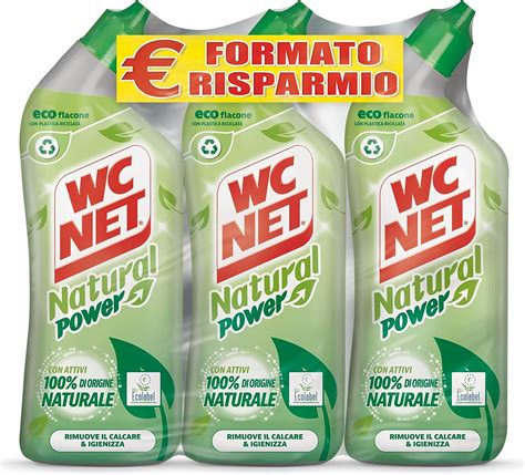 Wc Net Natural Power Gel Anticalcare E Igienizzante Per Sanitari E