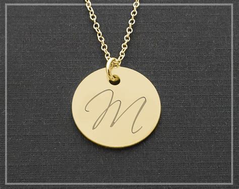 14k Gold Initial Necklace | Sincerely Silver