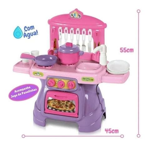 Mini Cozinha Infantil Completa Forno Fog O Pia Sai Gua Tateti