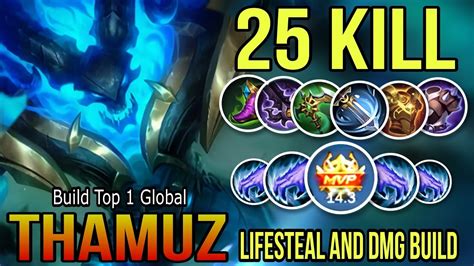 Maniac 25 Kills Thamuz Lifesteal And Damage Build Build Top 1