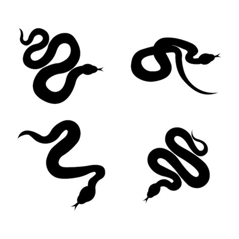 Ilustraci N De Icono De Vector De Logotipo De Serpiente En Dise O Plano