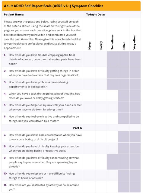 Asrs Rating Scale Manual