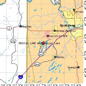 Medical Lake, Washington (WA) ~ population data, races, housing & economy