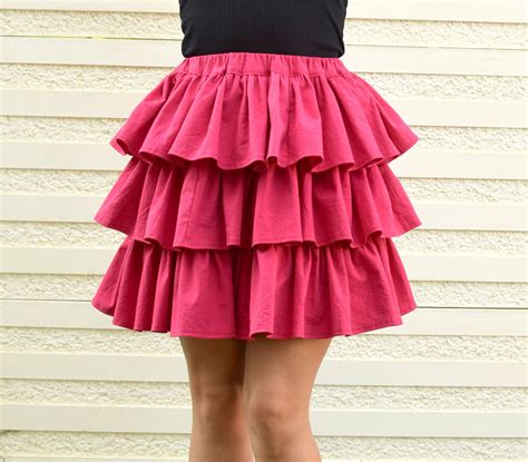 Diy Tutorial Tiered Ruffle Skirt With Elastic Waistband I Can Sew This