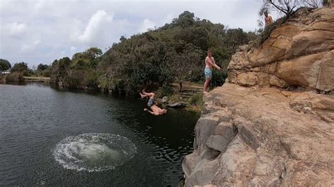 Cliff Jumping Yamba Blue Pools Youtube