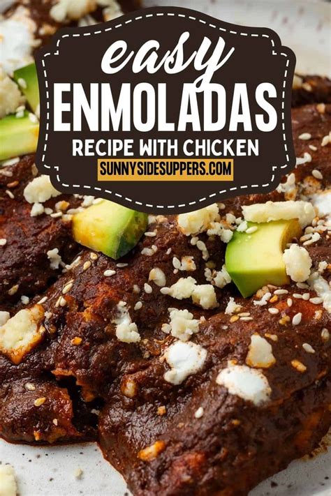 Enmoladas Easy Chicken Mole Enchiladas Artofit