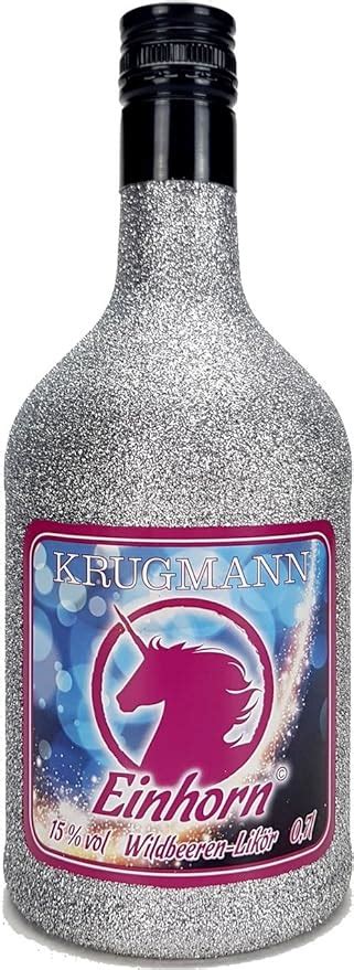 Krugmann Einhorn Wildbeeren Likör 0 7l 700ml 15 Vol Bling Bling