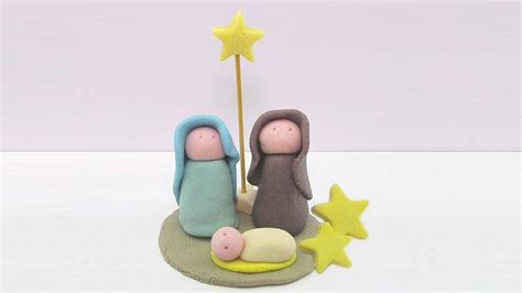 Presepe Fai Da Te Per Bambini Con La Pasta Di Sale Tutorial Youtube