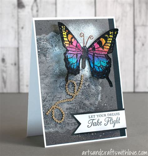 Elina S Arts And Crafts Card For May Mixed Media Card Challenge Let