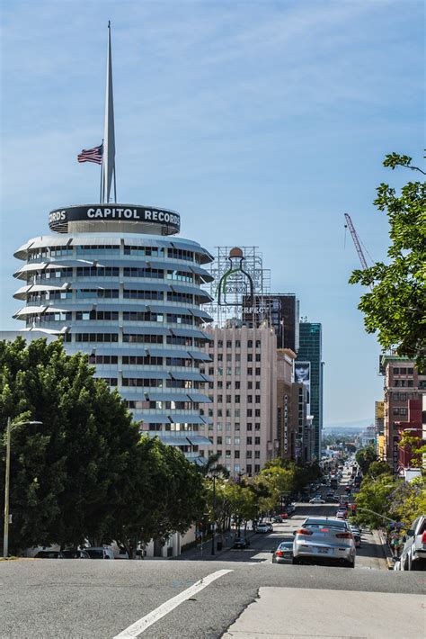 Capitol Records Building At Night