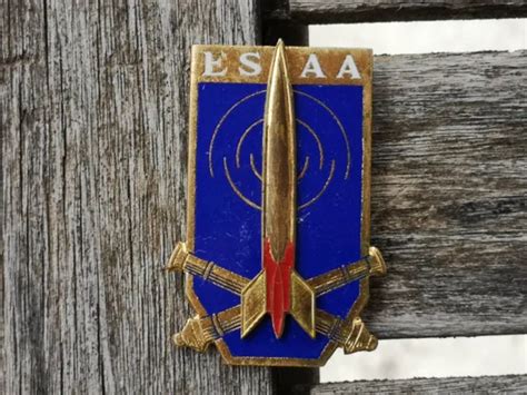 INSIGNE ECOLE DE Spécialisation Artillerie Antiaérienne G 1654 MANQUE