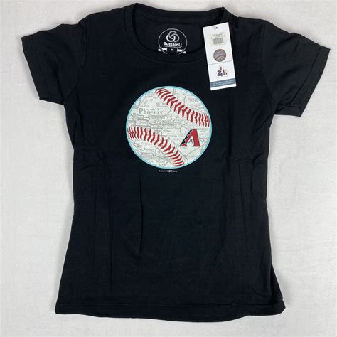 ARIZONA DIAMONDBACKS Women S MEDIUM T Shirt 100 Recycled Material MADE