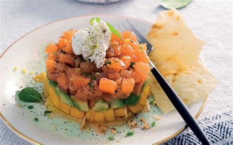 Receta De Tartar De Salm N Aguacate Y Mango El Comensal