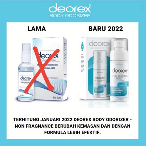 Jual New Deorex Body Odorizer Spray 60 Ml New 2022 Non Fragrance