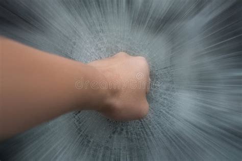 Man Punching Stock Image Image Of Stress Hand Broken 191207877