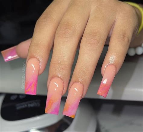 Natural Acrylic Nails Acrylic Nails Coffin Pink Classy Acrylic Nails Drip Nails Aycrlic