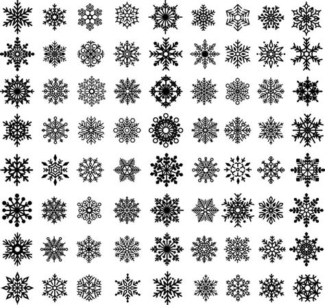 Snowflake Svg Bundle Winter Svg Snowflake File Snowflake Svg Bundle Snowflake Clipart