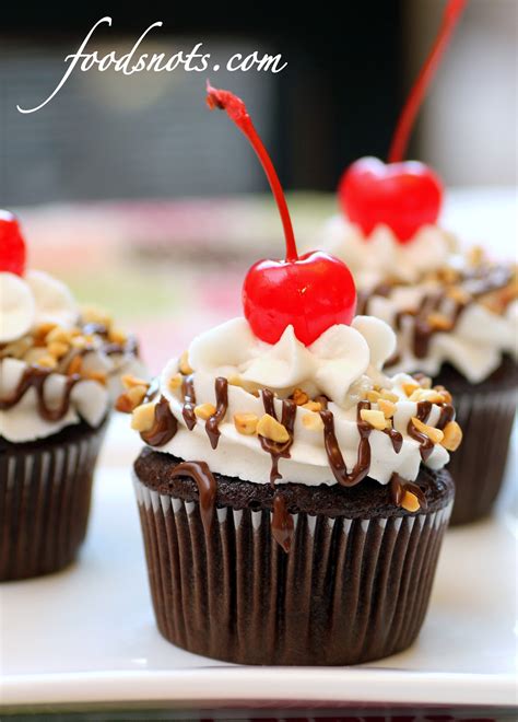 Recipe Snobs Hot Fudge Sundae Cupcakes