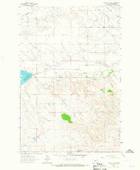 Map Of Petrolia Lake Petroleum County MT In 1963 Pastmaps