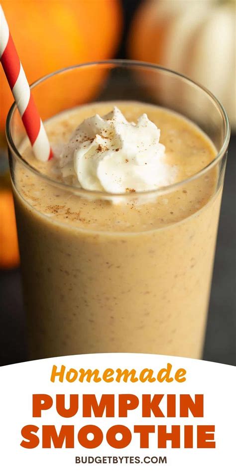 Pumpkin Smoothie - Budget Bytes