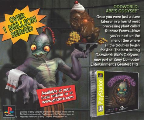 Oddworld Abe S Exoddus Cover Or Packaging Material MobyGames