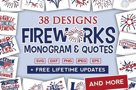 Fireworks Svg Bundle In Svg Dxf Eps Png Ohmycuttables