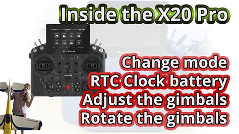 Inside The FrSky TANDEM X20 Pro Adjusting Gimbals And Changing Mode