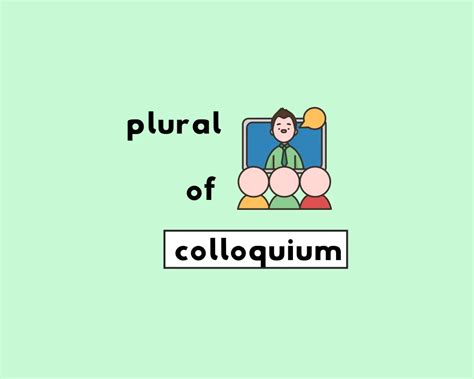 What's the Plural of Colloquium?