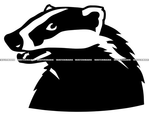 Badger Svg 3 Badger Cut File Badger Dxf Badger Png Badger Clipart