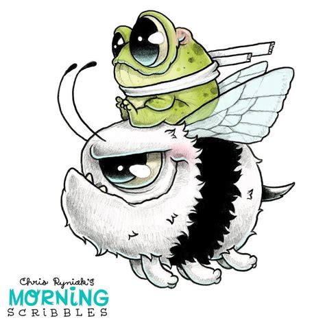 Chris Ryniak ️ On Instagram 🐸🐝 ⭐️new Morning Scribble⭐️
