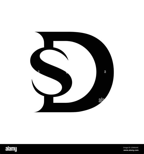 Plantilla Inicial De Dise O Vectorial De Logotipo De Ds O Logotipo Sd