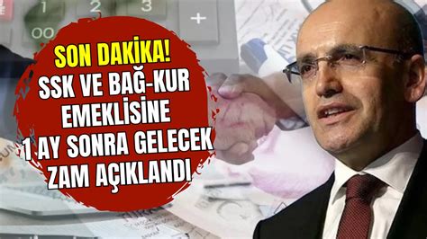 SSK ve Bağ Kur Emeklisine 1 Ay Sonra Gelecek Zam Oranı Açıklandı