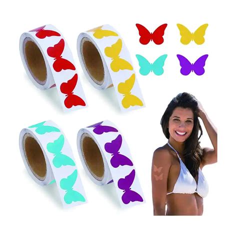 Butterfly Tanning Sunbathing Stickers Body Stickers For Tanning Tanning